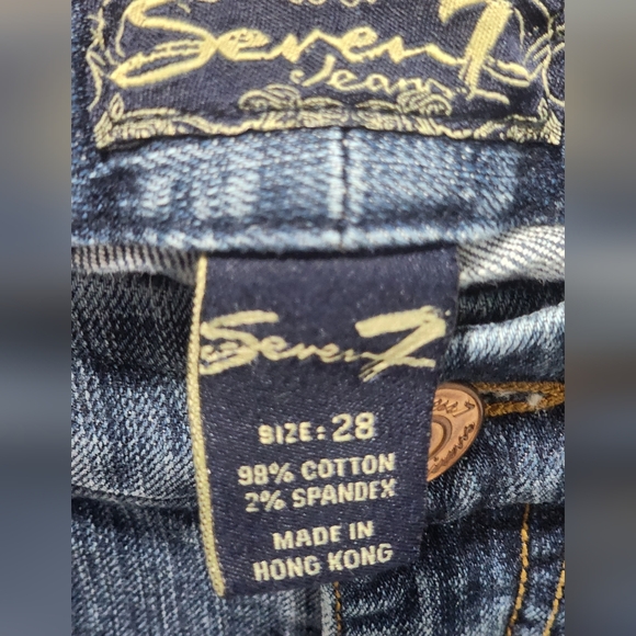 7 For All Man Kind Low Rise Bootcut Size 28 - Picture 10 of 10
